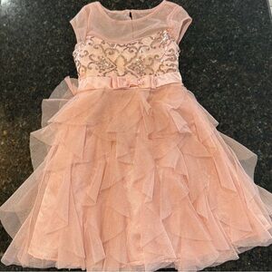 Jona Michelle Sparkling blush Layered Dress
